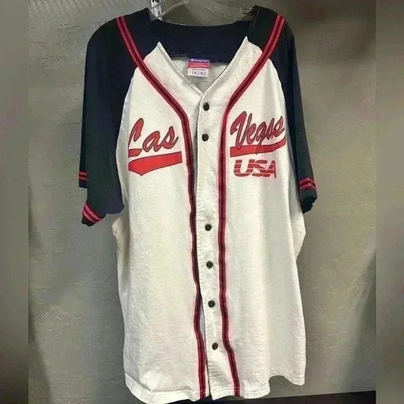 Vintage Champion Las Vegas Baseball Jersey Size Men’s XL - Picture 1 of 10